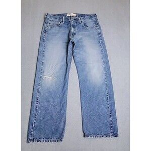 Vintage Levis 569 Jeans Mens 34x30‎ (36x29) Loose Baggy Straight Distressed Blue